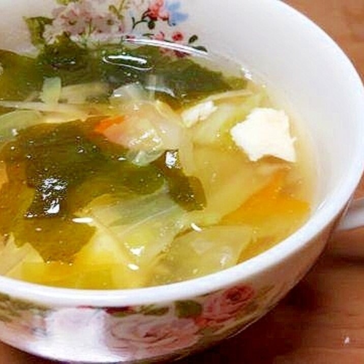 ごぼうと豆腐の和風スープ